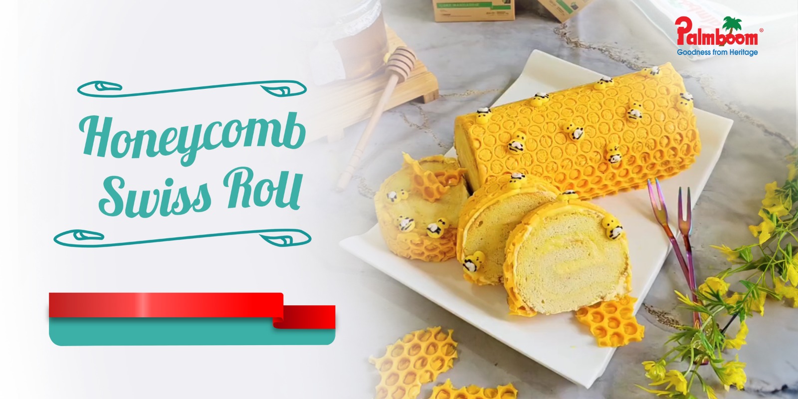 Resep Honeycomb Swiss Roll